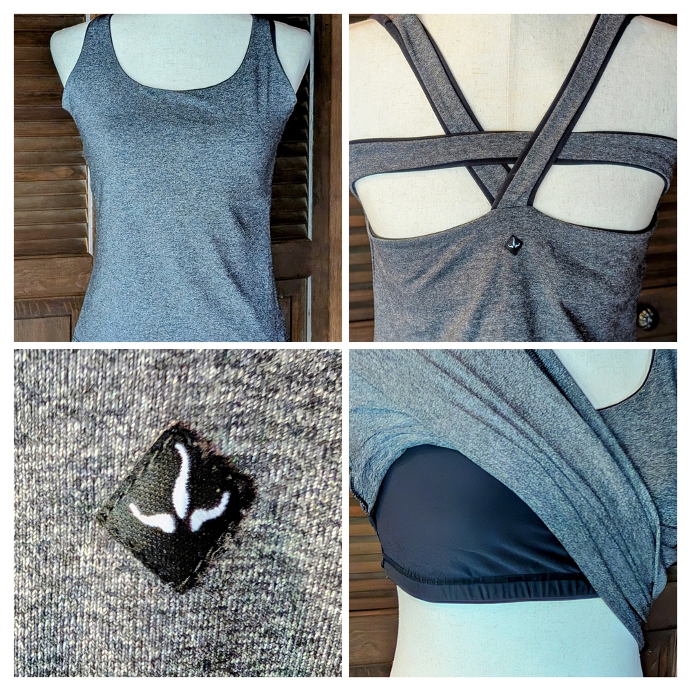 prAna Breathe Athletic Tank with Shelf Bra - RN92382 - NWOT